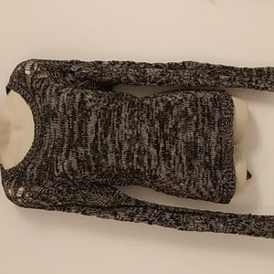 Pink Rose Brand, Knited Sweater with Peekaboo Sides and Sleeves